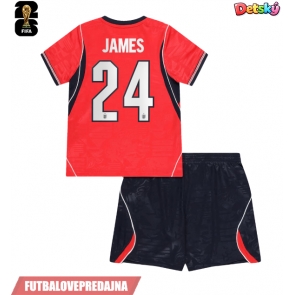 Lacne Dětský Futbalové dres Anglicko Reece James #24 MS 2026 Krátky Rukáv - Preč (+ trenírky)